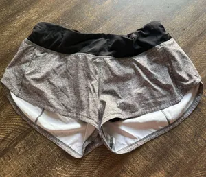 Lululemon Women’s Speed Up Shorts 2.5" Black/Grey thumbnail 1