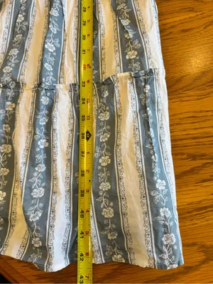 J. Crew blue Floral Smocked midi dress size large thumbnail 11