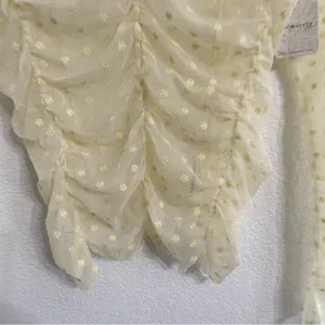 NWOT Free People Womens Top Cream Most Likely Layering Long Sleeve Size Medium thumbnail 8