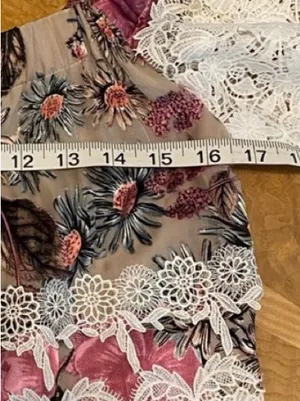 NWOT!! For Love & Lemons Cadence Off The Shoulder Boho Mini Dress Size Medium thumbnail 8