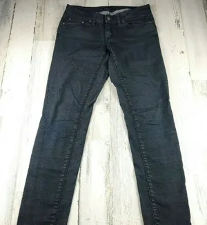 prAna Womens Skinny Jeans Size 2 26 Charcoal Gray Stretch Denim thumbnail 1