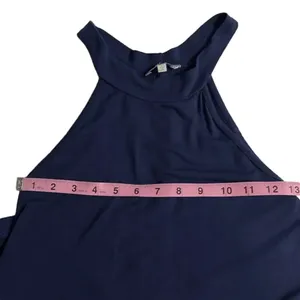 Charlotte Russe halter dress small dark blue‎ sleeveless dress spring summer thumbnail 3