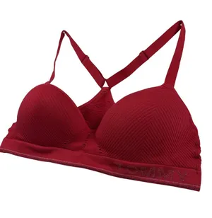 Tommy Hilfiger Red Padded Wirefree Sports Bra Small thumbnail 1