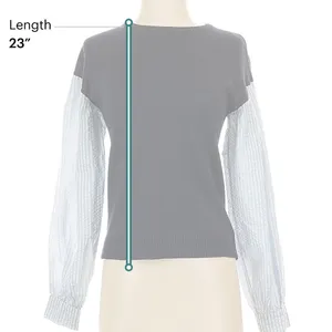 English Factory Navy Knit Top thumbnail 3