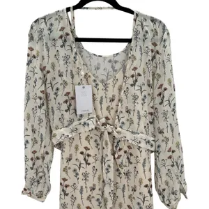 Comune Shafer Garden Print Dress Ivory Floral Long Sleeve Removable Top‎ NWT S thumbnail 2