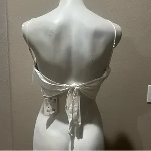 Zara black spaghetti strap blouse nwt thumbnail 4