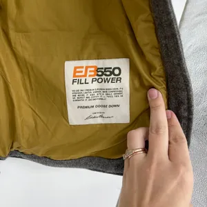 Eddie Bauer Yukon Women's M Gray Wool Blend 550‎ Fill Goose Down Puffer Vest thumbnail 4