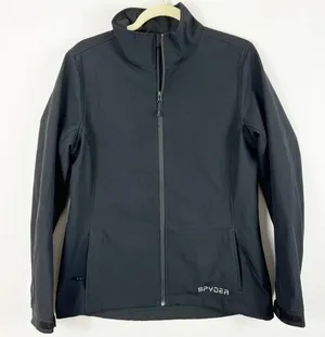 Spyder Womens Elevation Lightweight Active Soft Shell Jacket Outerwear Black 12 thumbnail 1