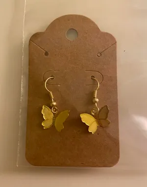 Boutique Gold Butterfly Earrings thumbnail 1