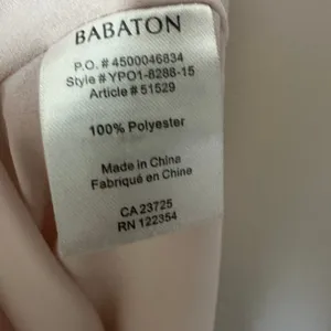 Aritzia Babaton Templeton Slip Dress Small‎ Baby Pink Midi V Neck Minimalist thumbnail 3