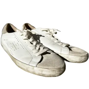 Sam Edelman Aubrie Leather Suede Sneakers Lace Up Low Top Perforated White 9M thumbnail 2