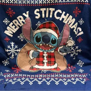 Disney Stitchmas Christmas Sweatshirt M thumbnail 3