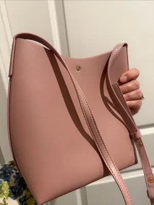 Samara Vegan Leather Crossbody Peony Blush Pink thumbnail 6
