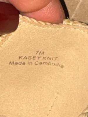 Sam Edelman Women's Kasey Knit Ballerina Flats size 7M beige thumbnail 7