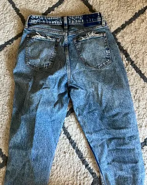 Abercrombie Curve Love Dark Wash Jeans thumbnail 2