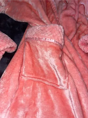 Pavilia Plush robe Pink Size undefined thumbnail 5