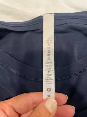Lululemon Short Sleeve Shirt Navy thumbnail 8