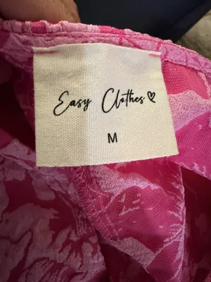 Easy clothes pink dress Size M thumbnail 8