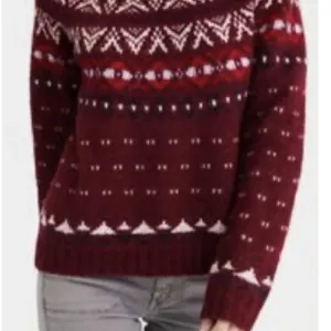 American Eagle Womens Fair Isle Pullover Sweater Size XS Wool Mock Neck thumbnail 3