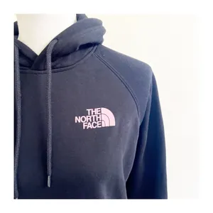 The North Face Hoodie Women's Medium Black Chest Logo Kangaroo Pocket Athleisure thumbnail 6