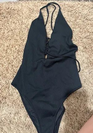 Black Swim One-Piece thumbnail 1
