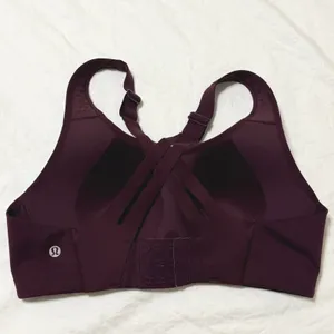 Lululemon AirSupport Bra High Support, 34C –DDD Cups in Cassis / Red Merlot thumbnail 3