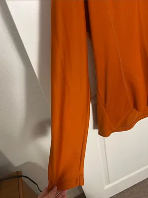 Women's Cycling Zip Jacket in Rust Orange Size L thumbnail 2