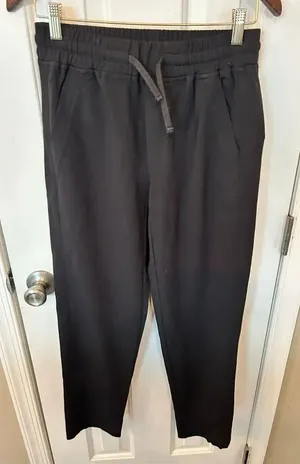 PASKHO ULTRA COMFORTABLE PANTS IN BLACK NERO Travel Jogger Size small thumbnail 1