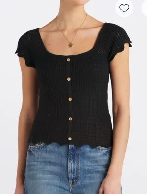 Jhefti short sleeve sweater Black Size M thumbnail 1