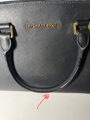 Michael Kors Black Saffiano Leather Satchel with Gold Hardware thumbnail 8