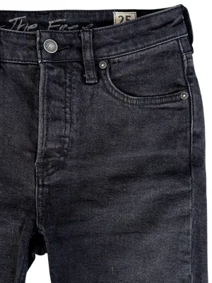 EUC Free People We The Free Black Denim Shorts Size 25 thumbnail 2