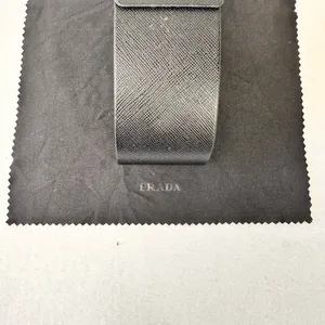 Prada Hard Case Black For Sunglasses Black Faux Leather Cloth Flip Top Magnetic thumbnail 5