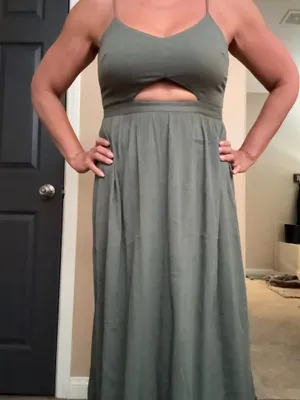 Aerie green  gauze, sundress  thumbnail 1