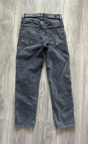 7 For All Mankind High Waist Cropped Straight Jeans thumbnail 5
