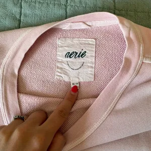 Aerie Pink Crewneck Sweatshirt Oversized thumbnail 2