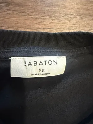 Aritzia Babaton Padded Shoulders V-Neck in Black Top XS C27-089 thumbnail 2