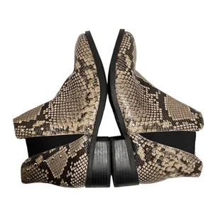 NWOT Steve Madden Snakeskin Booties with Silver Stud Accents 5 thumbnail 7