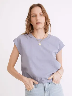 Madewell Tee‎ Banded Muscle Tee Size Small thumbnail 1