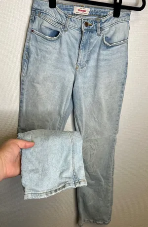 Wrangler Womens High Rise Bold Boot Jeans Light Wash Blue 2x30 112327629 thumbnail 1
