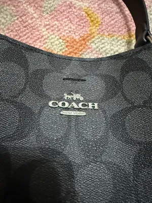 Coach 2312 Black/Grey Signature Coated Canvas Small Town Bucket Bag thumbnail 3