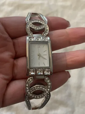 Women's Quartz Watch Crystal Embellished Silver Tone Bracelet Band FMDCT301A. Needs Battery. thumbnail 3