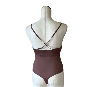 NWOT Intimately By Free People Ribbed Silky Bodysuit Small thumbnail 4