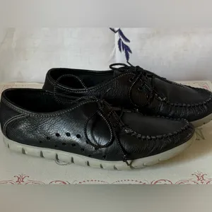 SAS women’s Black Leather Casual Shoes thumbnail 2