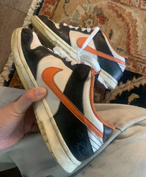 Nike Dunk Low PRM Halloween Shoes Black White Orange thumbnail 4
