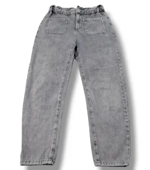 Zara Jeans Size 2 W28" x L26" Women's Zara Mom Jeans Paper Bag Waist Tapered Leg Women's Jeans thumbnail 1