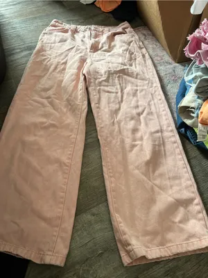 Cotton on low rise baggy Light Pink Wide Leg Pants thumbnail 2