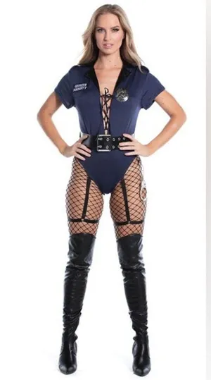 NEW Yandy Officer Naughty Bad Cop Costume Size Large XL thumbnail 7