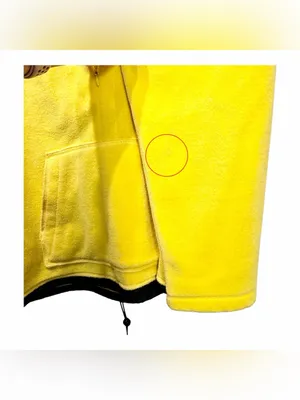 Vintage Liz Claiborne Women's 1/4 Zip Yellow Fleece Hoodie Sweatshirt Size XL thumbnail 10