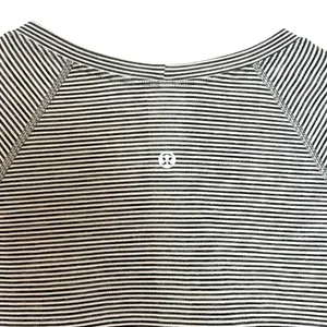 Lululemon Swiftly Tech Long Sleeve 2.0 *Race Length *Tempo Stripe White/Black thumbnail 6