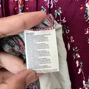 Anthropologie Tiny‎ Gwen Floral Boho Mini Shirtdress Long Sleeve XS thumbnail 8